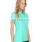 Professional lightweight polyester /elastane dry fit formal golf polo t shirts design for women
