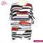 Black And White Striped Fashion Design Printed Lady Blouse