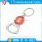 factory sale metal bottle opener keychain with tags