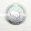 China factory silver army challenge coin with Chinese map
