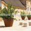 Perforated Corten Steel Planter Metal Ellipse Pots