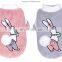 Warm Pet dog Cat wear autumn and winter clothing double-sided rabbit two feet plush apparel