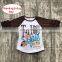 Baby Thanksgiving Day shirts Turkey print Kids Girl Boy ruffle Sleeve Tops Tees for 1-5T