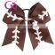 7inch Girl Large Hairbands Children Baseball football design Red stitches with Ponytail 5colors
