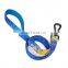 Factory custom designer dog leash padded handle leash dog running leash