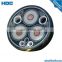 MV 10kv cable YJLY-23 3*70 al/xlpe/CWS/CTS/STA/PVC aluminum XLPE insulated with water blocking powder PVC PE sheath