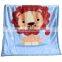 2020 factory price baby polyester super soft raschel cartoon animal reactive printing thickened warm baby winter swaddle blanket