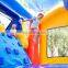 Christmas Bounce House Commercial Inflatable Bouncer Combo Bouncing Castle With Slide