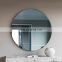 Modern Style 24 Inch Frameless Circle Large Decor Mirror for Bathroom Vanity Bedroom 1" Beveled Edge Round Wall Mirror