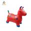 Red Cow Hopping Horse, Outdoors Ride On Bouncy Animal Play boy and girl Toys, Inflatable Hopper with music