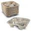 4 Cup Disposable Coffee Tray-Biodegradable and Compostable Cup pulp Holder-Durable Drink Carrier for Hot or Cold Drinks-To Go Coffee Cup Holder for Food Delivery Service, Uber Eats