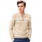 Merino Wool Cashmere Blend Knitted Mens Henley Sweater Shirt