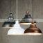 Industrial Vintage Rustic Pendant Light Black Semicircle Lampshade Iron Hanging Lamp