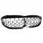 2019+ F40 Glossy Black + Front Grille For BMW 1 Series F40 Diamond Style Front Bumper grill Car Accessories