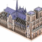 3D Puzzle for Adults Moveable Notre Dame de Paris Church Model Kits Large Challenge French Cathedral Brain Teaser Architecture Building Puzzles