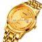 Skmei Brand Name Watch 1870 Golden Wrist Watches Stainless Steel Quartz Watch