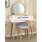 Nordic solid wood modern minimalist dressing table multifunctional dressing table small apartment