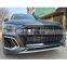 Automotive parts car Grille Grid Grill for Audi Q5 2021 2022 upgrade to SQ5 RSQ5 model Bright black ABS material
