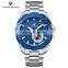 PAGANI PD-1636 Men Fashion Casual Quartz Movement Watch Business Simple Style Stainless Steel Band Watch Auto Date