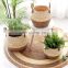 In stock Grass Potted Flower Planter Basket Dog Succulent Sky 25Cm Pots & Planters Wicker Seagrass Boho Indoor Plant Deco Pot