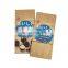 Recyclable  kraft  paper  bags chocolate  flat bottom  kraft paper packaging bags for snacks