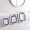 collapsible storage plastic foldable home folding colapsable laundry storage bathroom basket with handle