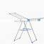 Stainless steel clothes rack floor folding household clothes rack in bedroom simple baby clothes rack