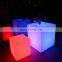 led box seat /waterproof IP65 light up colorful 40cm 50cm 60cm LED table glowing cube seat for outdoor garden home bar