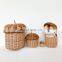 Rattan Acorn Storage basket Handmade woven Christmas Decoration