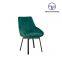 Tiptop Wholesale Factory Custom Cafe Metal Dine Armchair Restaurant Chair Modern Dining Room Furniture Velvet Fabric Dining Chairs