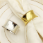 Senior Wedding Banquet Supplies Gold Silver Color Table Decorations Metal Napkin Ring