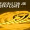 420leds/M LED Flexible Strip Light High Brightness Ambience LED Light Party Decoration Green Color COB Lights
