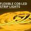 420leds/M LED Flexible Strip High Brightness Ambience LED Light Party Decoration Green Color COB Lights
