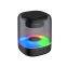 Transparent Blue Tooth Speaker Led Colorful Atmosphere Light Hifi Surround Sound Desktop Speakers With Mic