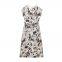 2025 Spring/Summer New European and American Women's Fashion Style Silk Texture Printed Dress