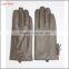 Grey sheep leather touch screen women leather gloves tasseled gloves fashion elements