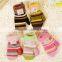 Children Candy color stripe cute gloves, Full Finger lovely Knitted gloves