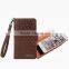 Luxury python skin case for iphone 6 business card phone case with handle