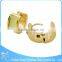 ZS13052 wholesale stainless steel hoop earrings fashion single stone latest gold earrings