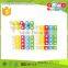 Handmade 35Pieces Wooden Colorful Interlocking Bricks and Blocks
