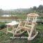 leisure ways outdoor wooden rocking chair