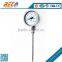 good quality bottom entry 0-300c bimetal thermometer