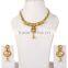 Indian Gold Tone Polish Party Wear Necklace With Earrings Set For Women