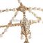 Pearl head chain with adjustable clasp & gold detailing Princess head chain                        
                                                Quality Choice