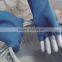 Seeway Anti-chemical Work Gloves Cotton Lining Longer Cuff with Foam Latex Coated on Palm and Back