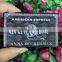 Hot selling factory price metal american express black card                        
                                                Quality Choice