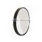 Single side small round 20x magnifying fogless shower mirror