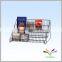 Black powder-coated smartable decoration desktop office equipment display stand for brochure