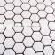 Tileseasy white Hexagon ceramic mosaic tiles for kitchen bathroom