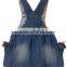 wholesale clothing kids suspender denim dress baby girls dresses